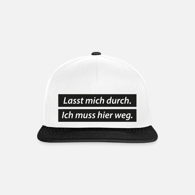 Saying for all those who have to go through it for a short time - Snapback Cap - white/black