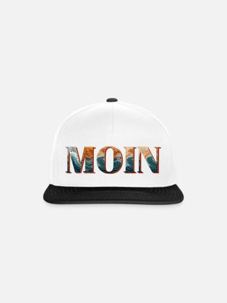 MOIN & Moinsen - Snapback Cap - Weiß/Schwarz