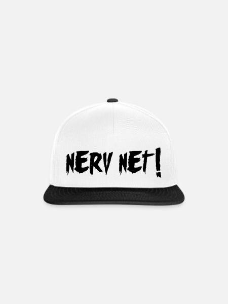 nerv net - Snapback Cap - Weiß/Schwarz