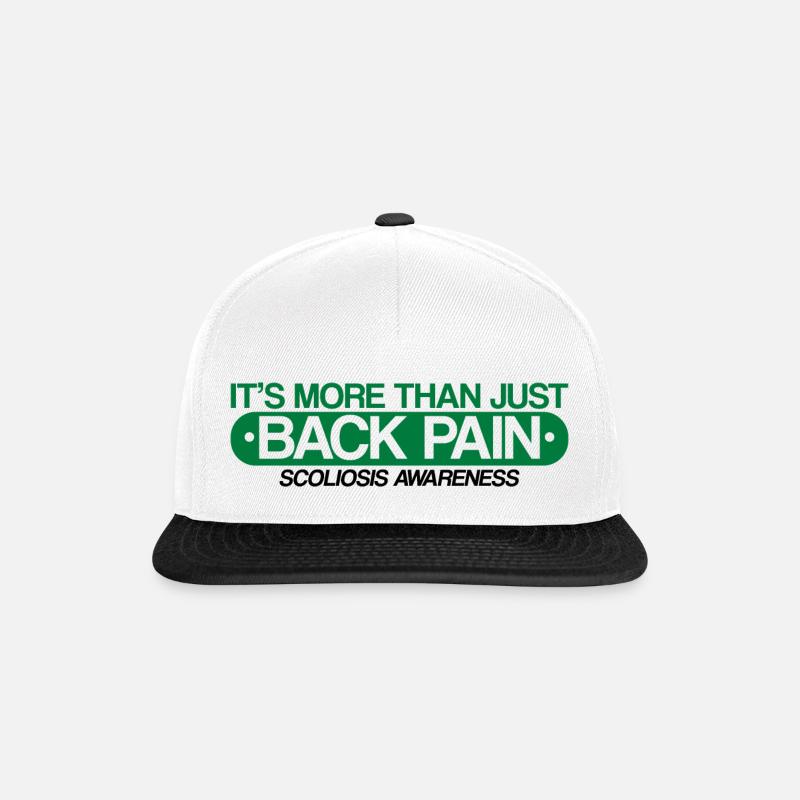 C’est plus que des maux de dos, une conscience de la scoliose4 - Casquette snapback - blanc/noir