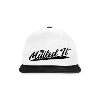 Briefträger Und Paket-Zusteller Für Postboten - Snapback Cap - Weiß/Schwarz - Vorne