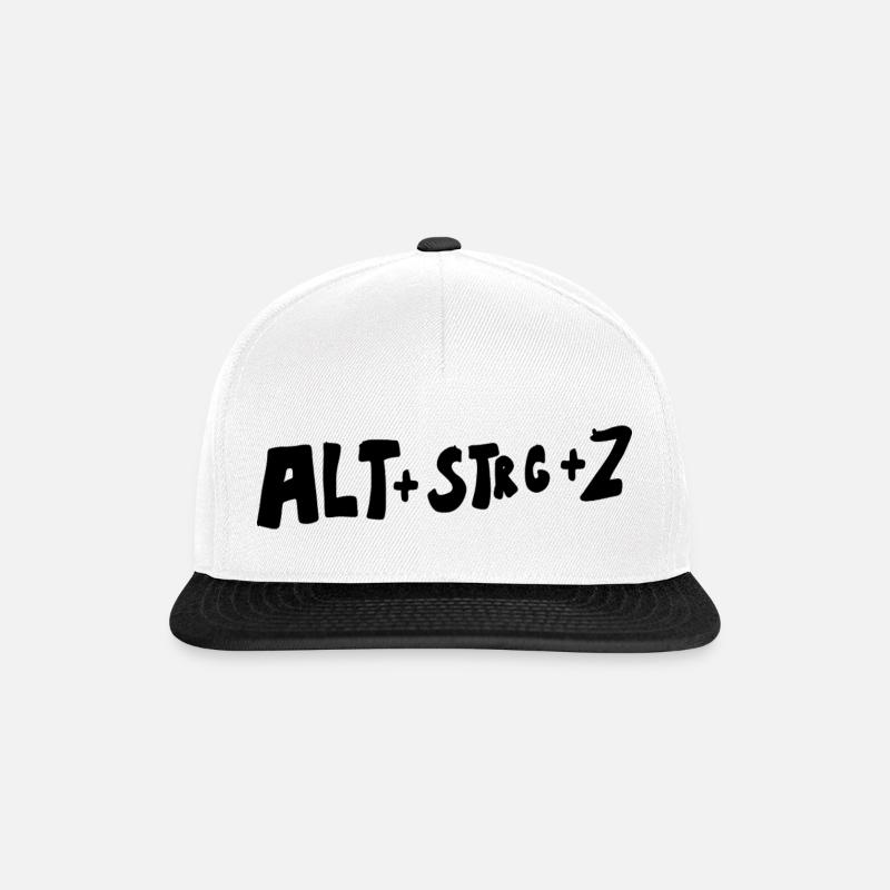 Nerd computer - Snapback Cap - Weiß/Schwarz