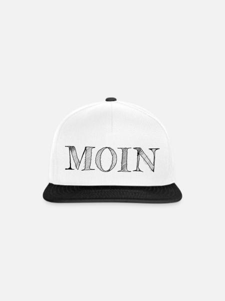 MOIN - Snapback Cap - Weiß/Schwarz