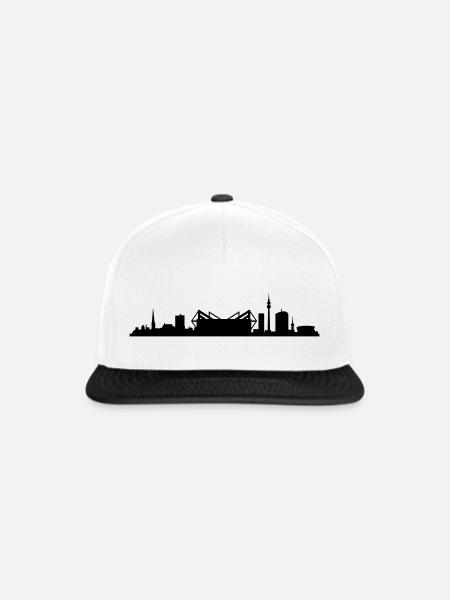 Skyline - Dortmund - Snapback Cap - Weiß/Schwarz
