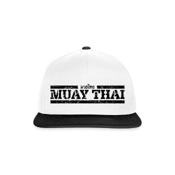 Muay Thai - Snapback Cap - Weiß/Schwarz - Vorne