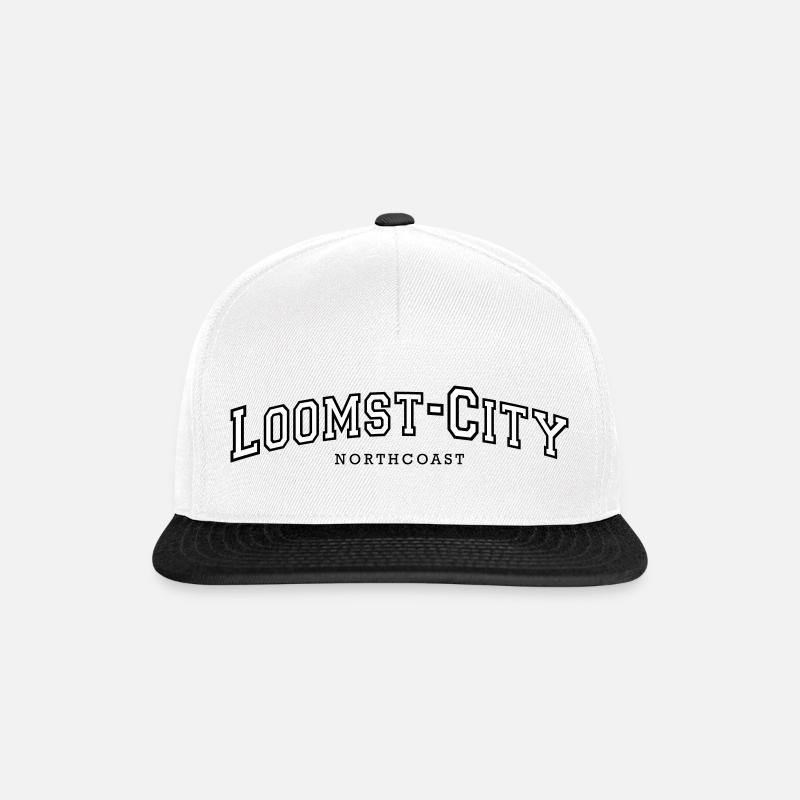 Loomst City - Snapback Cap - Weiß/Schwarz