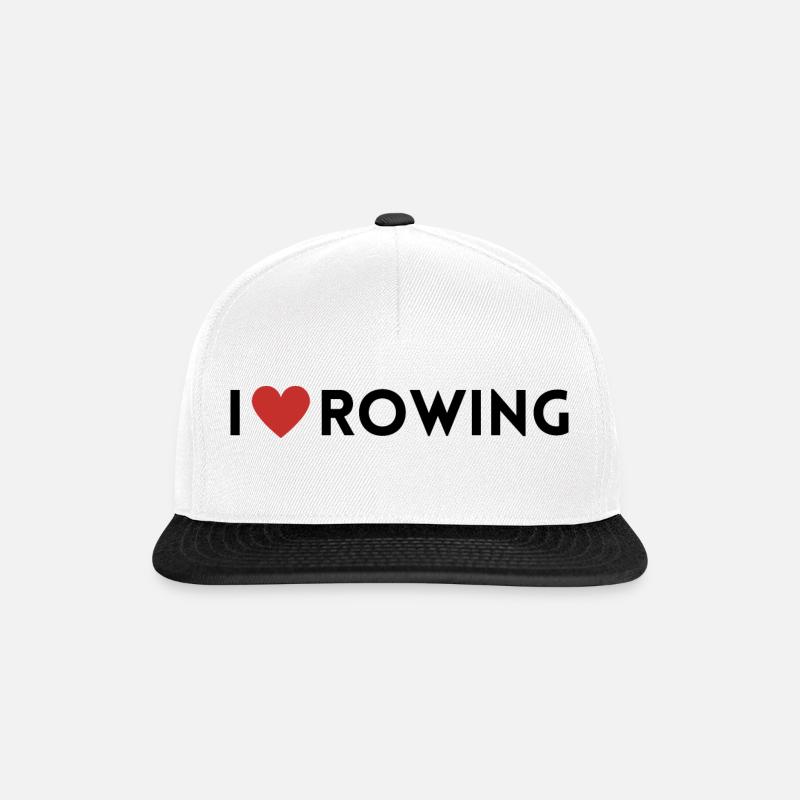 I Love Rowing - Snapback Cap - white/black