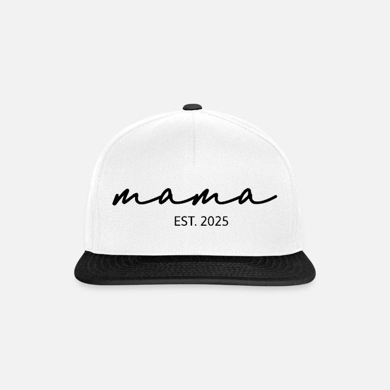 Mom 2025 - Snapback Cap - white/black
