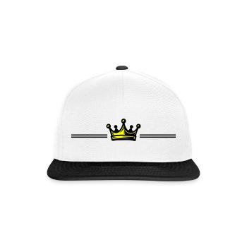Crown Symbol Element - Snapback Cap - white/black - Front