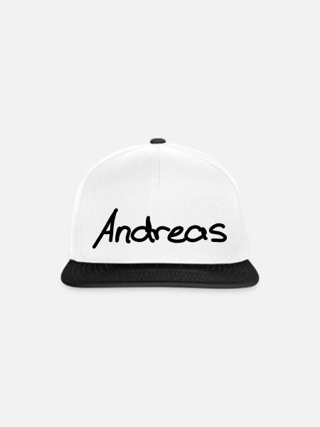 Andreas - Snapback Cap - Weiß/Schwarz