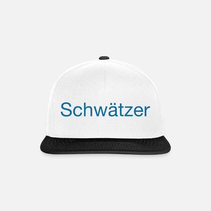 Schwätzer - Snapback Cap - Weiß/Schwarz