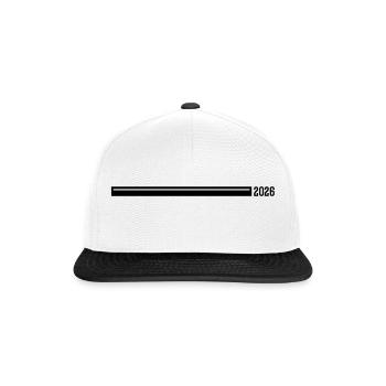 Ligne d’année 2026 - Casquette snapback - blanc/noir - Devant