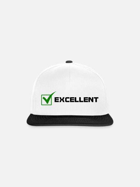 EXCELLENT - Snapback Cap - Weiß/Schwarz
