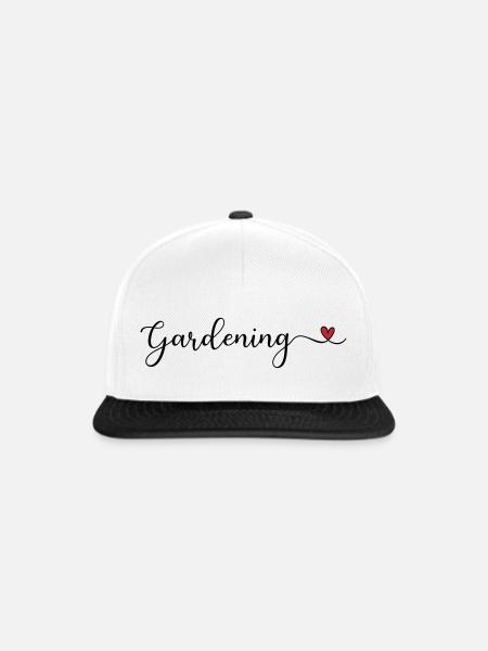 Garten - Snapback Cap - Weiß/Schwarz