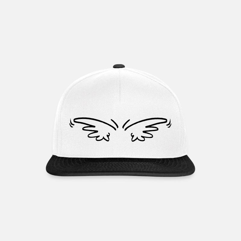 Schwingen - Snapback Cap - Weiß/Schwarz