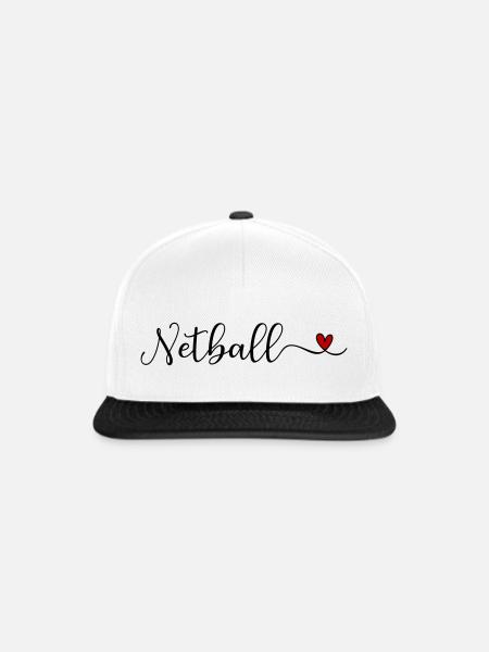 Netzball - Snapback Cap - Weiß/Schwarz