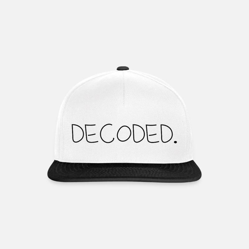 Decoded - Snapback Cap - Weiß/Schwarz