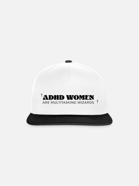 ADHD Women - Snapback Cap - Weiß/Schwarz