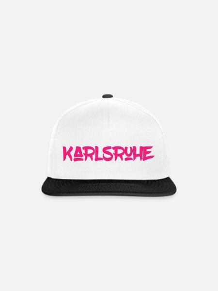Karlsruhe - Baden-Wüttemberg - Durlach - Snapback Cap - Weiß/Schwarz