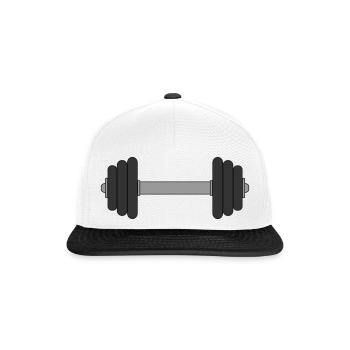 Haltère - Casquette snapback - blanc/noir - Devant