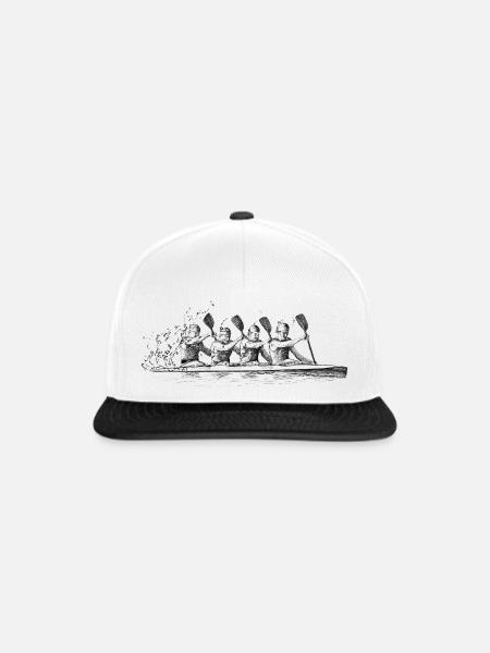 Kanurennsport - Snapback Cap - Weiß/Schwarz