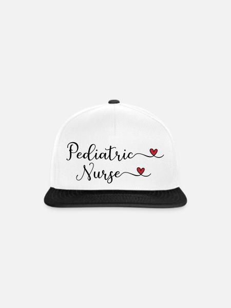 Kinderkrankenschwester - Snapback Cap - Weiß/Schwarz