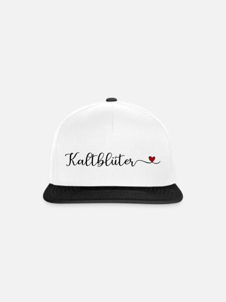 Kaltblüter - Snapback Cap - Weiß/Schwarz