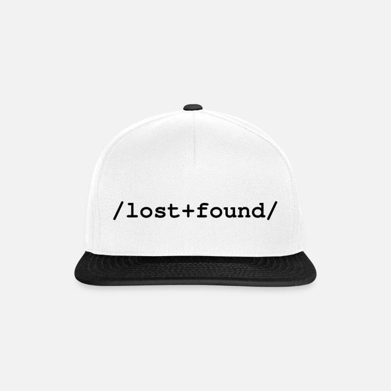 Lost+Found - Ordner /lost+found/ - Snapback Cap - Weiß/Schwarz