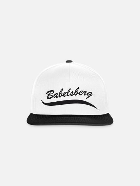 pdmshirt_babelsberg_15x10_280609_v2 - Snapback Cap - Weiß/Schwarz