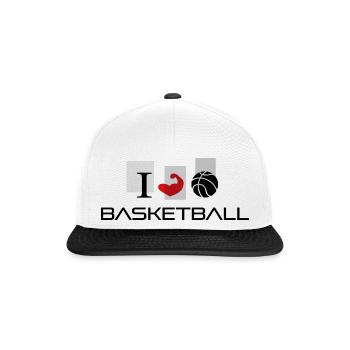 Basketball - Snapback Cap - Weiß/Schwarz - Vorne