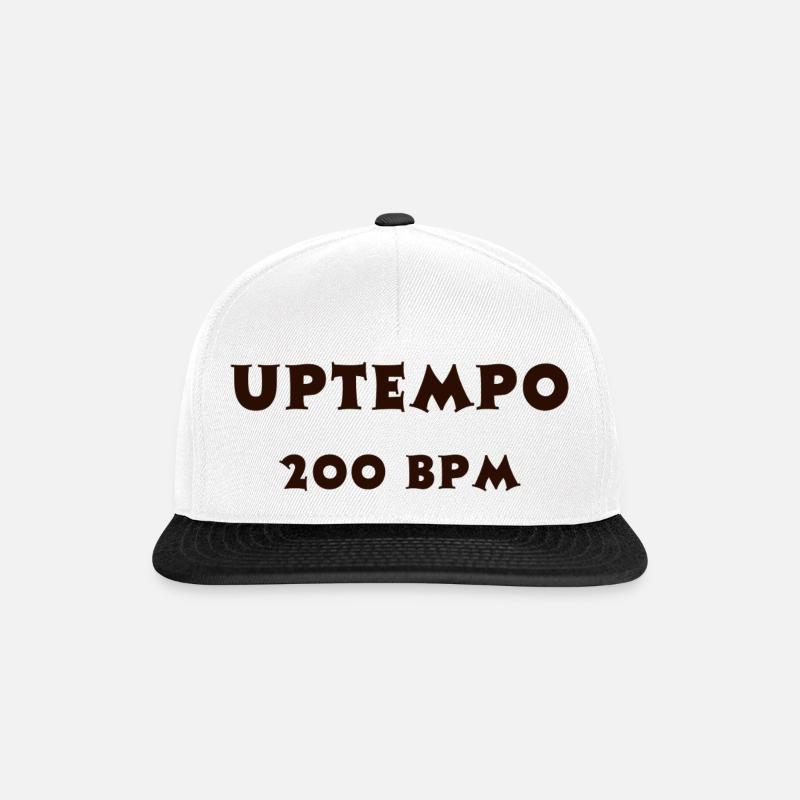 Uptempo 200 BPM - Casquette snapback - blanc/noir
