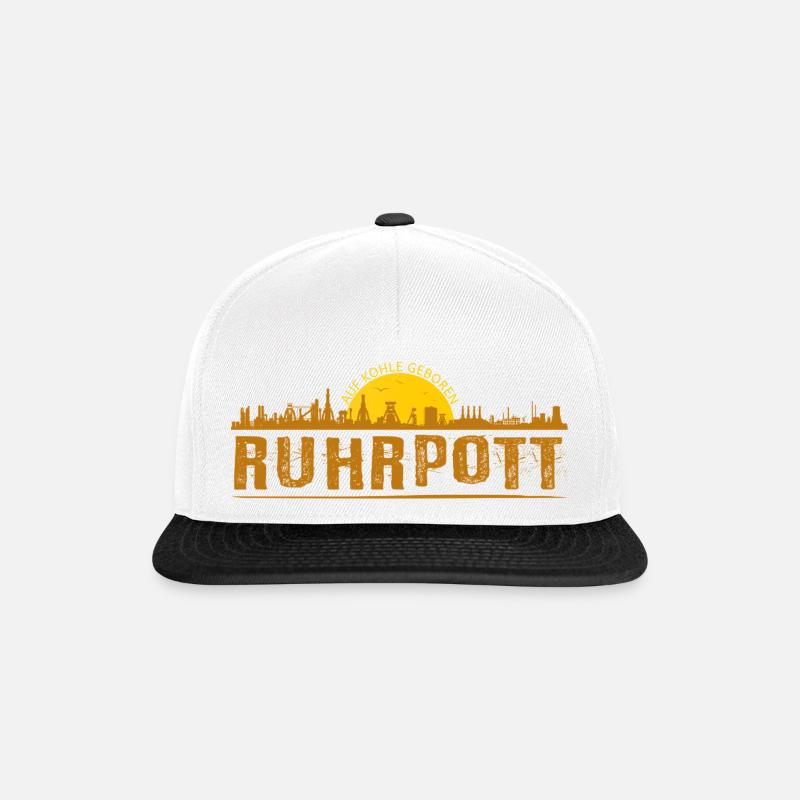 Silhouette de Ruhrpott - Casquette snapback - blanc/noir