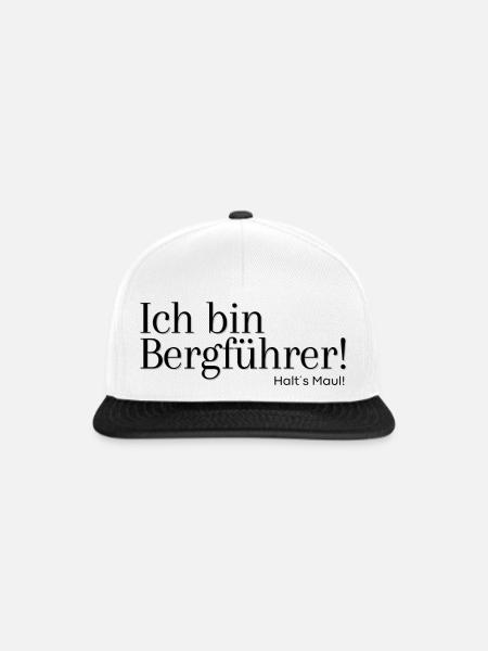 Ich bin Bergführer - Snapback Cap - Weiß/Schwarz