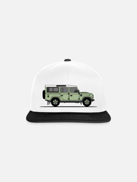 Verteidiger 110 - Snapback Cap - Weiß/Schwarz