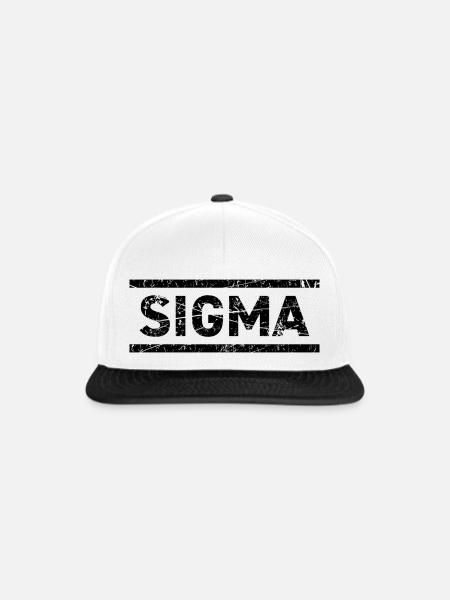 Sigma - Snapback Cap - Weiß/Schwarz