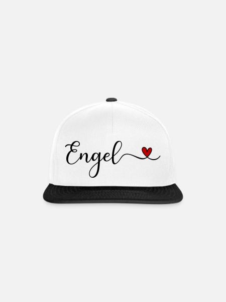 Engel - Snapback Cap - Weiß/Schwarz