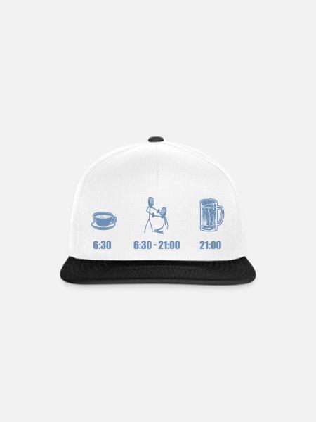 Fechter Geschenkideen Bier Kaffee - Snapback Cap - Weiß/Schwarz