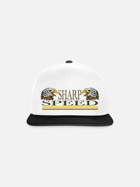 Golden Eagle und Speed - Snapback Cap - Weiß/Schwarz
