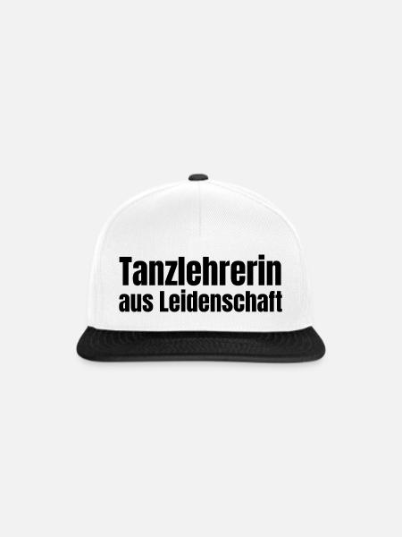 Tanzlehrerin aus Leidenschaft Tanzen Geschenk - Snapback Cap - Weiß/Schwarz