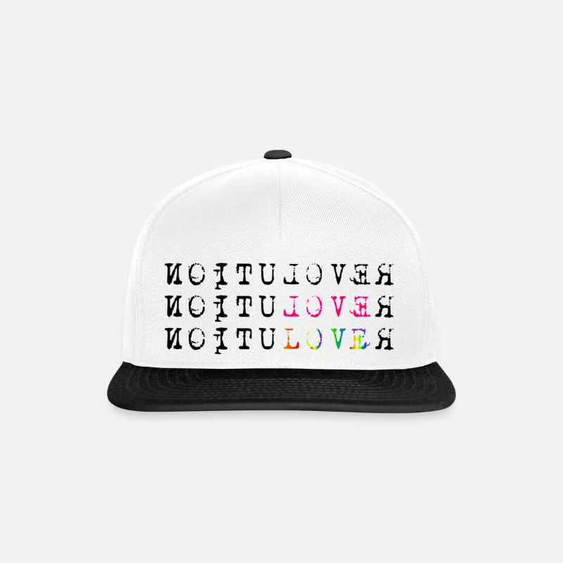 Evolution of Revolution - Snapback Cap - Weiß/Schwarz