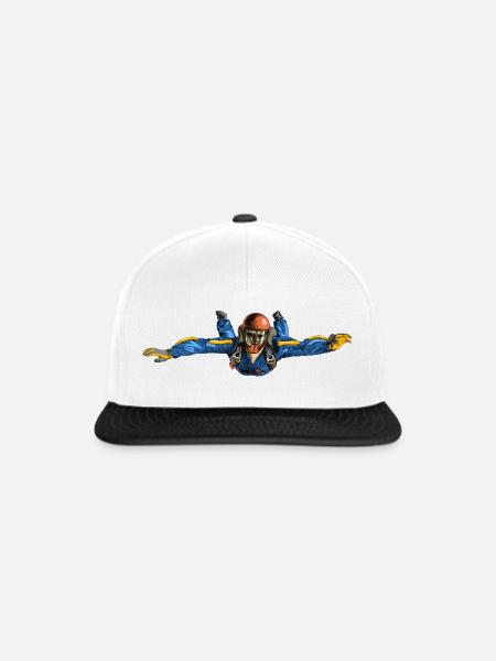 Skydiver - Snapback Cap - Weiß/Schwarz