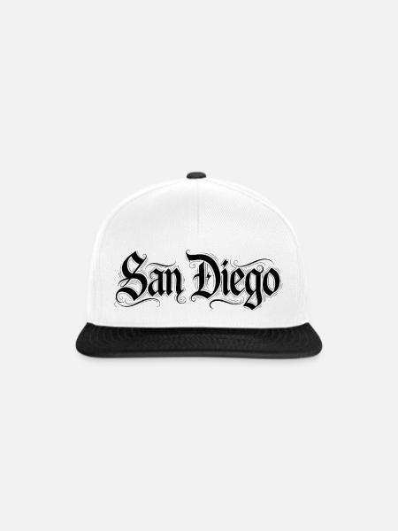 San Diego - Snapback Cap - Weiß/Schwarz