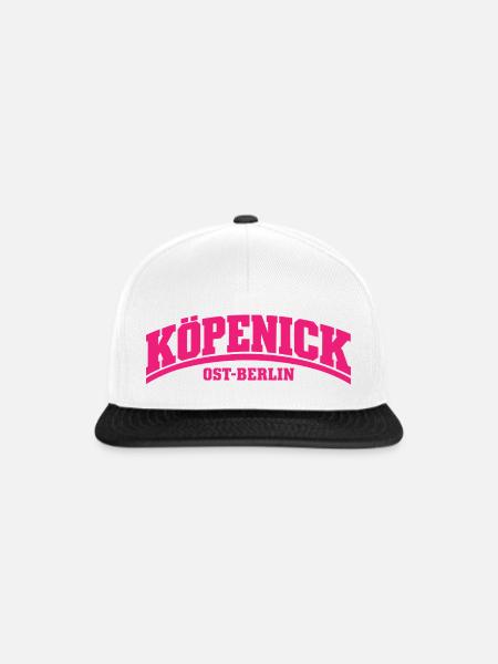 Köpenick - Ost-Berlin - Bezirk - Deutschland - Snapback Cap - Weiß/Schwarz
