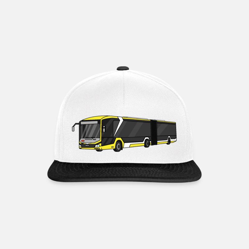 Bus - Snapback Cap - Weiß/Schwarz