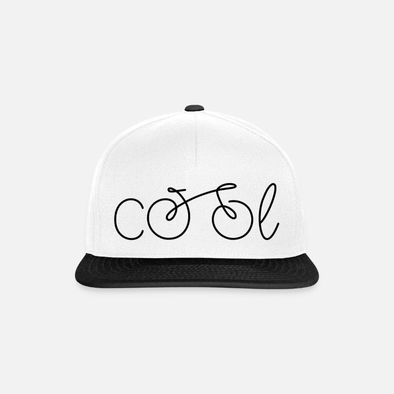 Bicyclette - Casquette snapback - blanc/noir