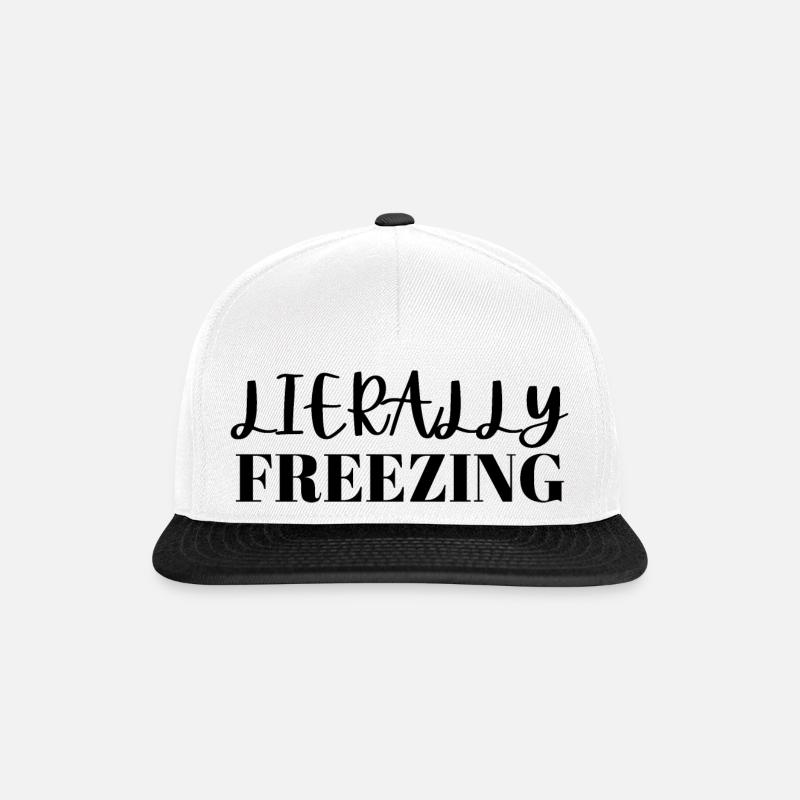 Literally freezing - Casquette snapback - blanc/noir