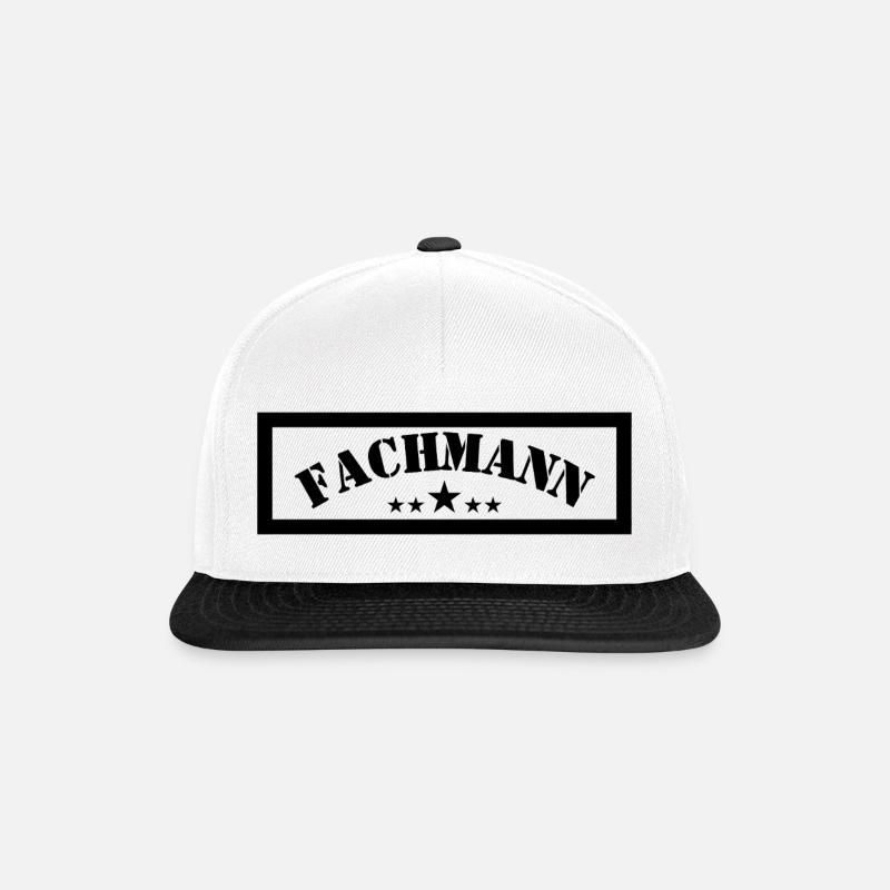 Professional with stars - Snapback Cap - white/black