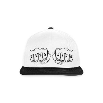 Lass Mich! - Snapback Cap - Weiß/Schwarz - Vorne
