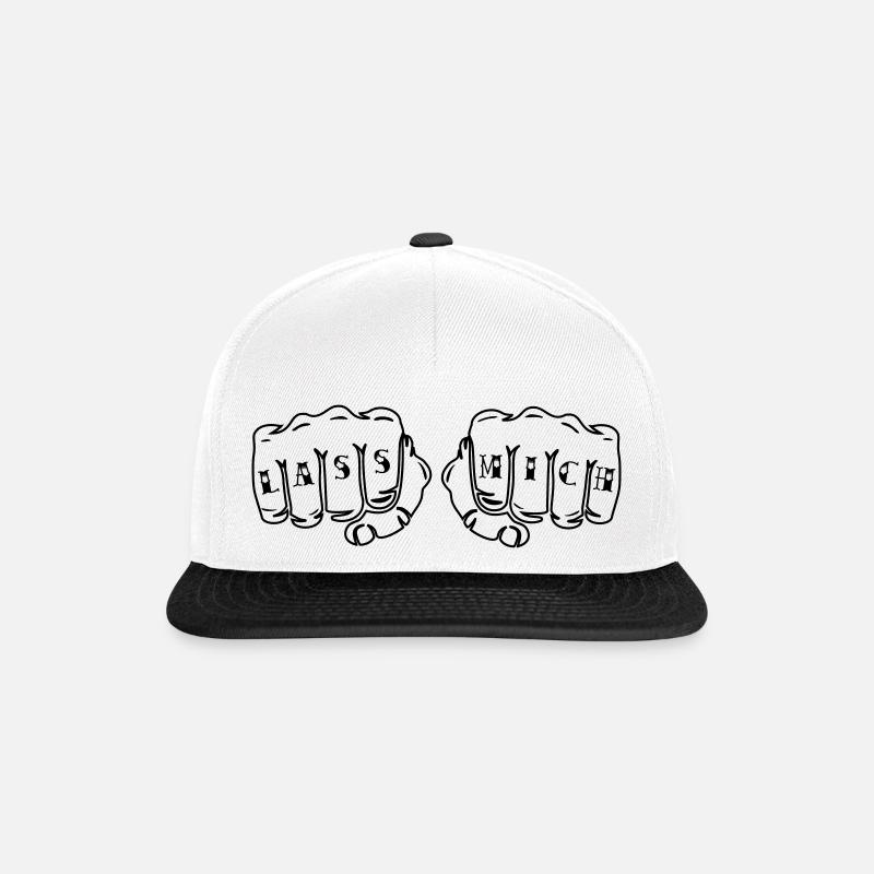 Lass Mich! - Snapback Cap - Weiß/Schwarz