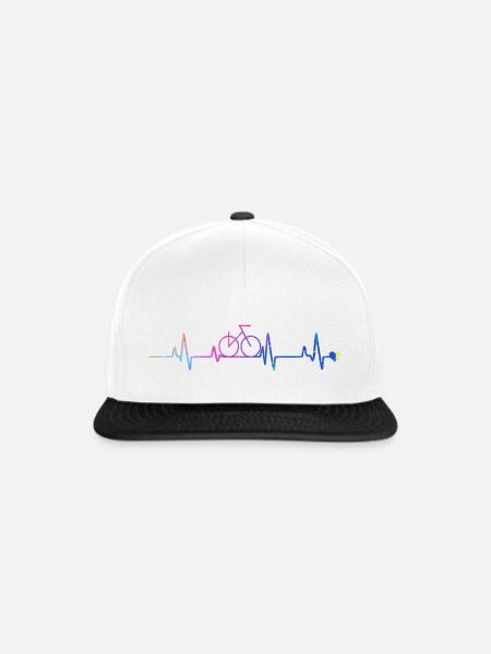 radfahrer - Snapback Cap - Weiß/Schwarz
